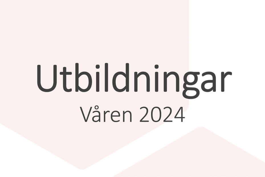 Fler digitala modulutbilningstillfällen