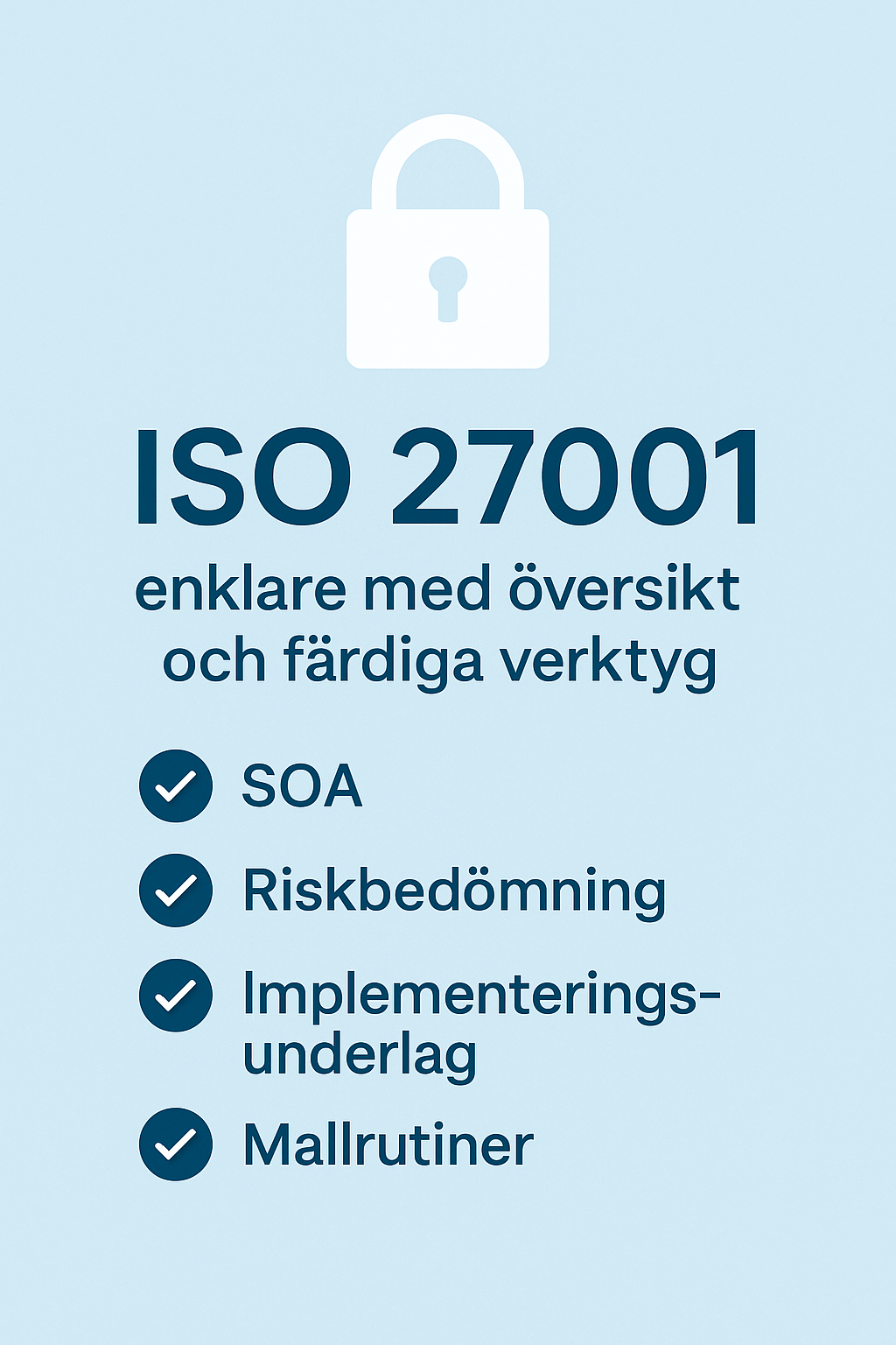 ISO 27001 – Informationssäkerhet